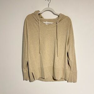 Johnnie-O Carrie Pullover Oversized Hoodie in Oatmeal